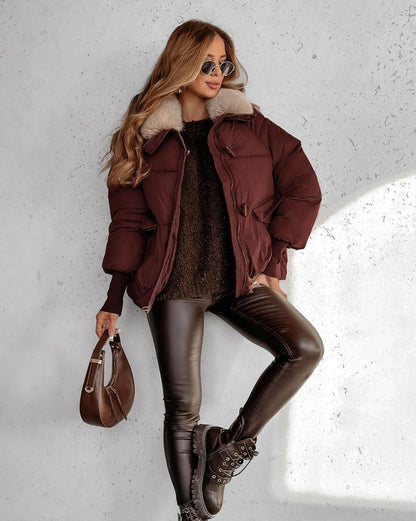 Lena | Stylowa Krótka Kurtka Puchowa
